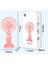 Taşınabilir Mini USB Fan Telefon Standlı Masaüstü ve El Tipi 3 Kademeli Şarj Edilebilir Mini Vantilatör Soğutucu 20CM Mini Fan YM88176 - Mavi (YM88176 - Mavi) 3