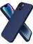 Apple iPhone 14 Plus Kılıf 6.7 ile Uyumlu, Ince Sıvı Silikon 3 Katmanlı Tam Kaplamalı Yumuşak Jel Kauçuk Kılıf Kapak, (Lacivert, 6.7 Inç) 1