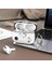 Airpods Pro 2 ile Uyumlu Gaming Serisi Hybrid Tasarım Kılıf - Iç Kısmı Tpu - Dış Kısmı Polikarbonat - Kenarları Fiber Karbon Kaplama Premium Tasarım ve Mükemmel Koruma (Beyaz, Airpods Pro 2) 3