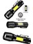 Ultra Çift Yönlü Güçlü Pilli LED El Feneri 2000 Lümen + 6W Cob LED Su Geçirmez Zoomlu 3 Modlu 1
