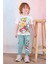 Petrol Desenli Yeşil Eşofmanlı Erkek Çocuk Kısa Kol Takım 3-10 Yaş 7462-Y 1