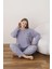 Kadın Pamuklu Düğme Yaka Raporlu Interlok Battal Pijama Takımı 05114 - 1 Adet 2