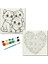 TATİL-KARNE HEDİYESİ 2'li Tuval Boyama Seti 20X20 cm Uv Baskı 6 Akrilik Boya 1 FIRÇA-MODEL-255 1