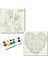TATİL-KARNE HEDİYESİ 2'li Tuval Boyama Seti 20X20 cm Uv Baskı 6 Akrilik Boya 1 FIRÇA-MODEL-262 1