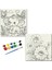 TATİL-KARNE HEDİYESİ 2'li Tuval Boyama Seti 20X20 cm Uv Baskı 6 Akrilik Boya 1 FIRÇA-MODEL-268 1