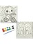 TATİL-KARNE HEDİYESİ 2'li Tuval Boyama Seti 20X20 cm Uv Baskı 6 Akrilik Boya 1 FIRÇA-MODEL-229 1