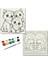 TATİL-KARNE HEDİYESİ 2'li Tuval Boyama Seti 20X20 cm Uv Baskı 6 Akrilik Boya 1 FIRÇA-MODEL-206 1