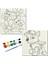 TATİL-KARNE HEDİYESİ 2'li Tuval Boyama Seti 20X20 cm Uv Baskı 6 Akrilik Boya 1 FIRÇA-MODEL-406 1