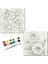 TATİL-KARNE HEDİYESİ 2'li Tuval Boyama Seti 20X20 cm Uv Baskı 6 Akrilik Boya 1 FIRÇA-MODEL-265 1