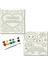 TATİL-KARNE HEDİYESİ 2'li Tuval Boyama Seti 20X20 cm Uv Baskı 6 Akrilik Boya 1 FIRÇA-MODEL-296 1
