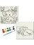 TATİL-KARNE HEDİYESİ 2'li Tuval Boyama Seti 20X20 cm Uv Baskı 6 Akrilik Boya 1 FIRÇA-MODEL-368 1