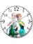 Elsa Frozen Fever Anna Olaf Duvar Saati Bombeli Gercek Cam 1