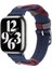 Apple Ile Uyumlu Watch 42MM Krd-97 Sarmal Örgü Tasarımlı Kordon Lacivert 1