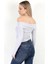 Kadın Kayık Yaka Uzun Kol Basic Bluz Karmelanj - MS0000505 4