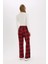 Coool Wide Leg Kareli Kumaş Pijama Pantolon Geniş Bol Paça Beli Cepli Lastikli Normal Bel D9547AX25SP 5