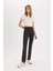 fit Crop Top Bisiklet Yaka Basic Düz Sporcu Kısa Kollu TIŞÖRT D7295AX25SP 2