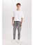 %100 Pamuk 90's Slim Fit Dar Kalıp Yüksek Bel Dar Paça Jean Pantolon C6907AX24AU 2