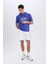 Fit NBA Los Angeles Lakers Standart Fit Kısa Paça Şort W9811AZ25SP 2