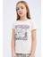 Kız Çocuk Garfield Pijama Takımı Kısa Kollu Üst Beli Lastikli Uzun Alt E2223A825SM 3