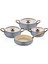 12001 - Allure - Pure Ceramıc - 7 Parça - Biogranit, Seramik, Set, Antrasit Gövde, Bakır Detay 4