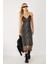Leopar Desenli Midi Elbise 3