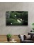 - Yeşil Yapraklar Su Damlası Cam Tablo 2