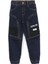 Fermuarlı Cep Detaylı Jogger Erkek Çocuk Denim Pantolon Lacivert 001-0001974 1