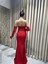 Straplez Drapeli Seyyar Kollu Abiye Elbise 5361 5