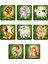 Çocuklar Için Eğitici ve Öğretici Ahşap 8 Li 4 Parçalı Hayvanlar Mini Puzzle Set 8'li Set 2 1