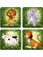 Çocuklar Için Eğitici ve Öğretici Ahşap 8 Li 4 Parçalı Hayvanlar Mini Puzzle Set 8'li Set 2 2