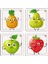 Çocuklar Için Eğitici ve Öğretici Ahşap 8 Li 4 Parçalı Meyveler Mini Puzzle Set 8'li Set 3 3