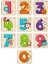 Çocuklar Için Eğitici ve Öğretici Ahşap 10'lu 4 Parçalı Rakamlar Mini Puzzle Set 4 1