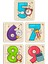 Çocuklar Için Eğitici ve Öğretici Ahşap 10'lu 4 Parçalı Rakamlar Mini Puzzle Set 4 3