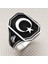 925 Ayar Gümüş Ay Yıldızlı Erkek Yüzük 1