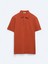 Kiremit Düz Polo Yaka %100 Pamuk T-Shirt 1