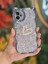 Apple iPhone 12 Uyumlu 3D Taşlı Kalp ve Simli Işlemeli Kamera Korumalı Ultra Premium Kılıf 1