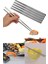 Metal Chopstick 10 Çift Paslanmaz Çelik Çin Çubuğu Yemek Çubukları 10 Çift 1