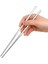 Metal Chopstick 10 Çift Paslanmaz Çelik Çin Çubuğu Yemek Çubukları 10 Çift 2