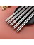 Metal Chopstick 10 Çift Paslanmaz Çelik Çin Çubuğu Yemek Çubukları 10 Çift 3