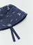 Lacivert Baskılı Erkek Bebek Bucket Şapka 4