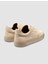 %100 Hakiki Deri Bej Bağcıklı Erkek Sneaker 3
