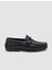 %100 Hakiki Deri Siyah Toka Detaylı Erkek Loafer 1