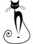 Kedi Priz Sticker Priz Kedi Sticker Set Siyah Etiket Duvar Sticker 2