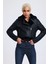 Deri Crop Ceket, 54 Cm, Sportif & Outdoor Görünüm, Kürklü - 112422 1