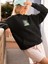 Unisex Stay True Baskılı Hoodie / Kapüşonlu Sweatshirt 1