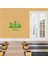 Yoga Duruşları ve Yin Yanglar Dekoratif Duvar Sticker, Çıkartma, Etiket Yeşil 1