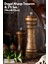 2li Set Baharat Öğütücü Premium Doğal Ahşap Değirmen Karabiber Tuz Kahve Tuzluk Biberlik 2li Set 14CM+22CM 2