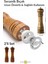 2li Set Baharat Öğütücü Premium Doğal Ahşap Değirmen Karabiber Tuz Kahve Tuzluk Biberlik 2li Set 22CM 5