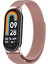 Xiaomi Mi Band 9 Uyumlu Hasır Metal Kordon 4