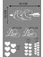 Happy Valentine's Day Sevgililer Günü Sticker Kalp, Love, I Love You Cam, Duvar Sticker Etiket Seti 2